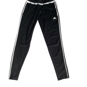 Nearly New! Adidas Black Climalite Tiro Soccer Pants Ankle Side Zip - Size Small